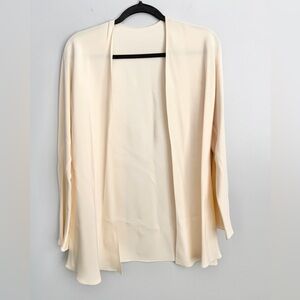 PETER COHEN Size S • 100% Silk Cardigan Ivory.